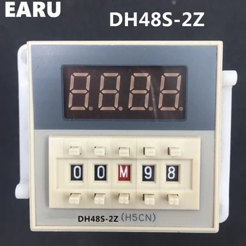 DH48S-2Z DH48S 0.01s-99H99M Цифровой Программируемый Таймер Времени Реле Задержки Включения SPDT 2 Группы Контактов AC36V, 110V, 220V, 380V