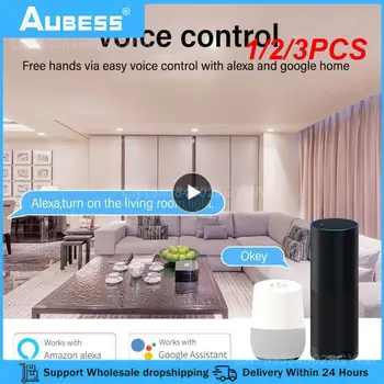 1/2 / 3ШТ Tuya 20A Smart Switch Автоматический выключатель APP Control Power Monitor Защита От Перегрузки Работает с Alexa Home Siri