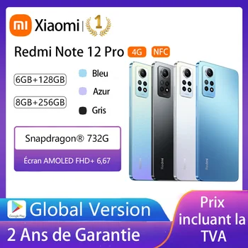 Xiaomi - смартфон Redmi Note 12 Pro 5G Global Edition с NFC OLED-экраном, восьмиядерный процессор, быстрая зарядка 67 Вт