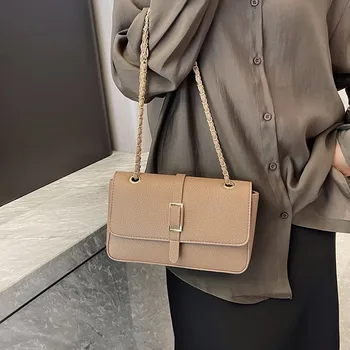 2023 Модная дизайнерская женская сумка через плечо с ремешком-цепочкой, роскошные сумки-мессенджеры для девочек, мини-сумочка