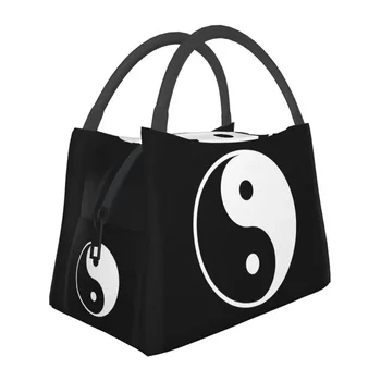 Символ Инь-Ян, изолированные сумки для ланча для женщин, Сменный холодильник Peace Serenity Harmony, Термос для ланча, офис для пикника, путешествия